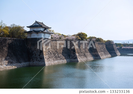 Spring scenery of Osaka Castle Park 133233136