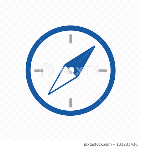 指南針圖示 | 方向、導航、扁平化設計素材 133233436