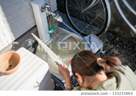 Cleaning the ventilation fan in the kitchen Cleaning the ventilation fan in the kitchen 133233663