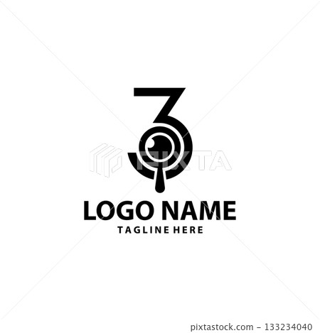 three searches logo design vector three searches logo design vector 133234040