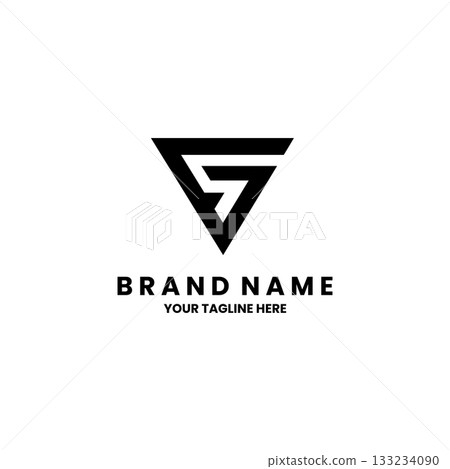 initial letter GS modern triangle logo design vector initial letter GS modern triangle logo design vector 133234090