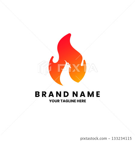 fire eagle logo design vector 133234115