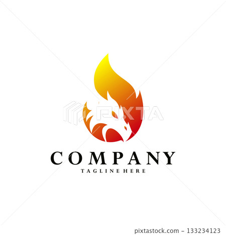 dragon fire logo design vector dragon fire logo design vector 133234123