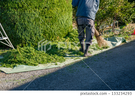 pruning, gardener, landscaper 133234293