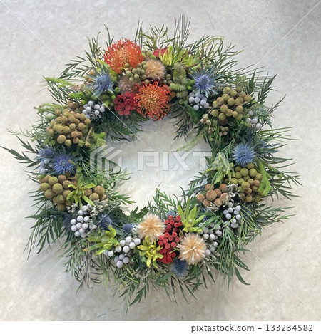 Native flower wreath Native flower wreath 133234582