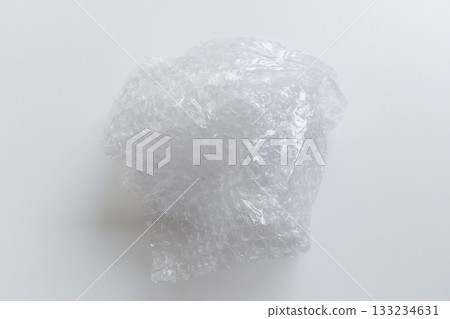 lumpy of plastic shockproof on white background 133234631