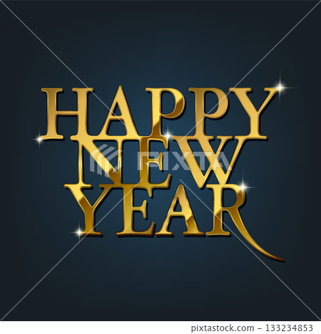 2026年令及8年新年賀卡材質/新年快樂金色金屬圖案 2026年令及8年新年賀卡材質/新年快樂金色金屬圖案 133234853