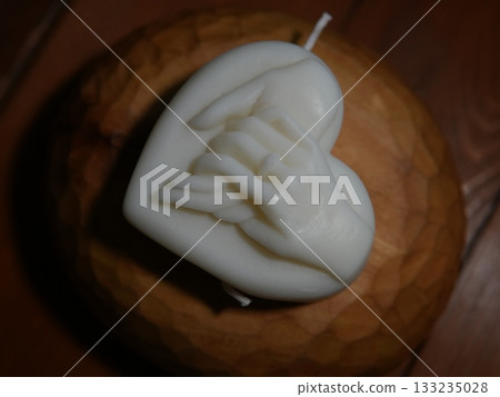 Heart Candle and Hands — Symbol of Love, Warmth and Connection Heart Candle and Hands — Symbol of Love, Warmth and Connection 133235028