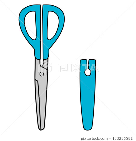 Scissors and cover Scissors and cover 133235591