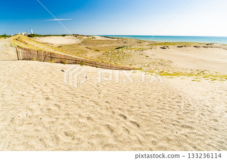 <<Shizuoka Prefecture>> Nakatajima Sand Dunes - Scenery under clear skies 133236114