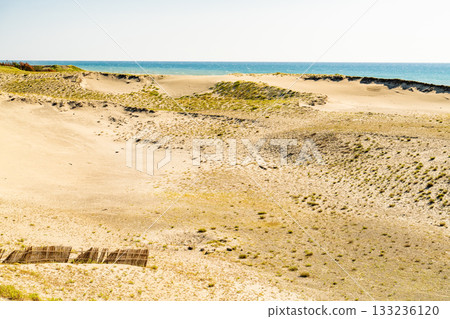 <<Shizuoka Prefecture>> Nakatajima Sand Dunes - Scenery under clear skies 133236120