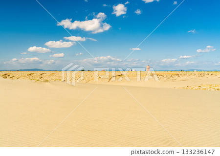 <<Shizuoka Prefecture>> Nakatajima Sand Dunes - Scenery under clear skies 133236147