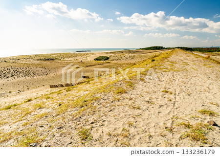 <<Shizuoka Prefecture>> Nakatajima Sand Dunes - Scenery under clear skies 133236179