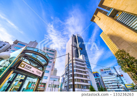 New landscapes of Tokyo cityscape in Japan. Ikebukuro Station and the newly built skyscraper "IT Tower TOKYO" New landscapes of Tokyo cityscape in Japan. Ikebukuro Station and the newly built skyscraper "IT Tower TOKYO" 133236263