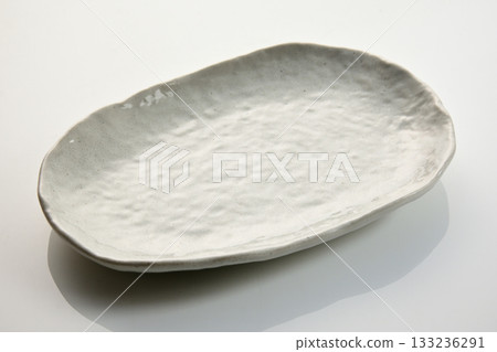 White Japanese plate background material White Japanese plate background material 133236291
