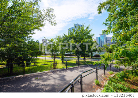 毛馬櫻之宮公園的風景 毛馬櫻之宮公園的風景 133236405