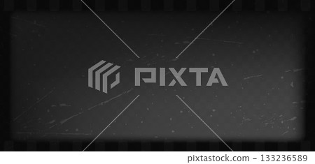 Gritty retro texture with vintage film grain and noise. Old rough dirt dotted overlay. Dust and scratches for distressed photo or aged background. Vector illustration 133236589