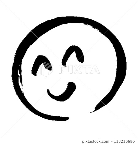 手寫臉部插圖 手寫臉部插圖 133236690