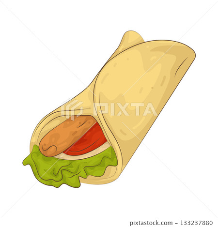 Illustration of kebab 133237880