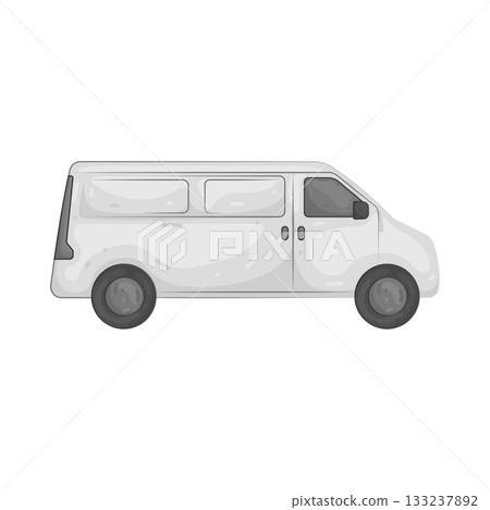 Illustration of delivery van Illustration of delivery van 133237892