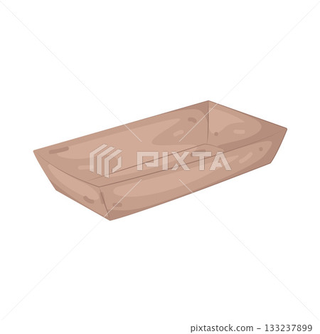 Illustration of paper food tray 133237899