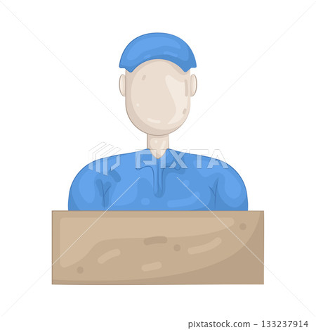 Illustration of courier Illustration of courier 133237914