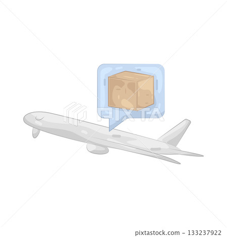 Illustration of air freight 133237922