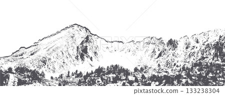 Mountain grunge texture Mountain grunge texture 133238304
