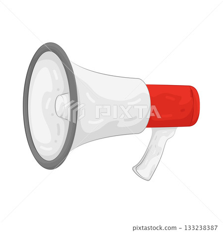 Illustration of megaphone  133238387