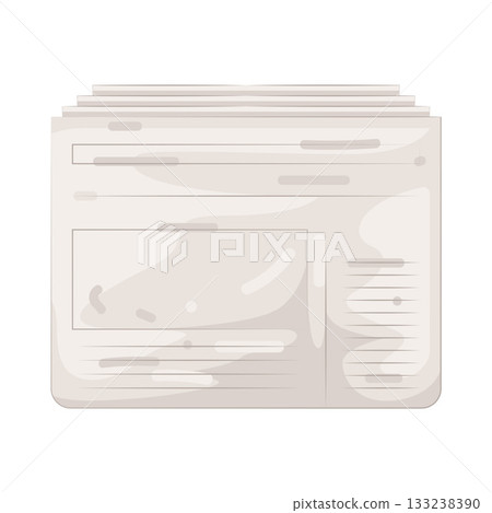 Illustration of newspaper 133238390