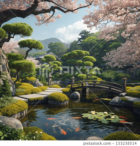 日本庭園 133238514