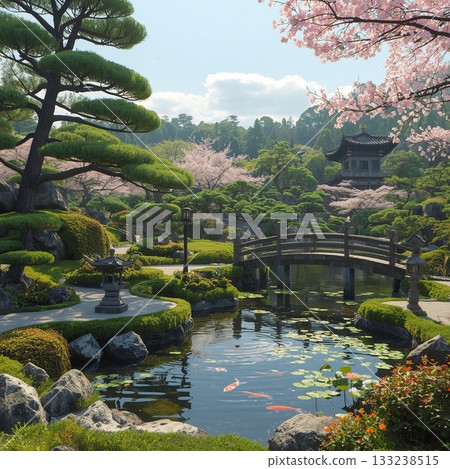 日本庭園 133238515