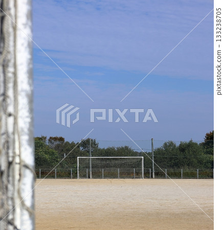 View from the soccer goalpost 2 133238705