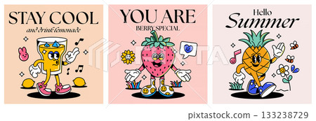 Pop art Characters design - Summer time 3 Pop art Characters design - Summer time 3 133238729