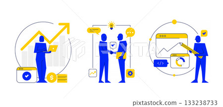 Flat Modern design Illustration of Finance 133238733