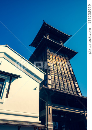 Little Edo Kawagoe Bell Street and Clear Sky b-3 Warm and cool colors 133238969