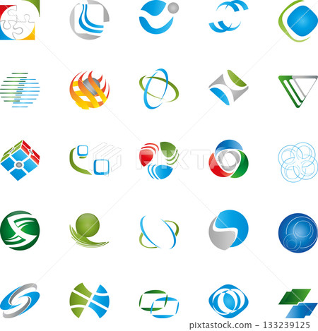 Company logo collection, logo collection, multimedia, services, icon collection 133239125