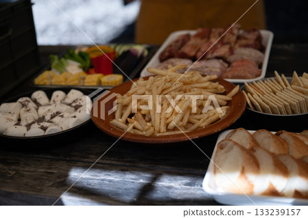 Camping food BBQ Camping food BBQ 133239157