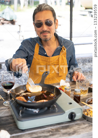 一家人在山梨縣八岳享受露營時光 133239559