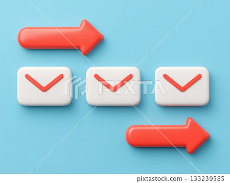 簡單的通訊背景,一個箭頭指示發送方向,還有一個信封。 簡單的通訊背景,一個箭頭指示發送方向,還有一個信封。 133239585