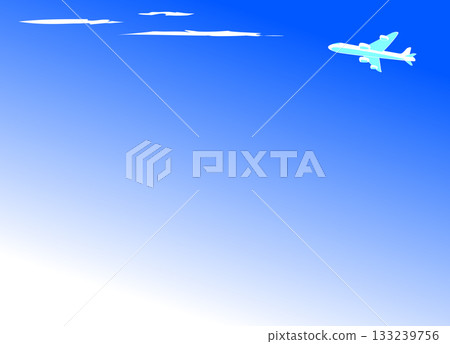 飛機,背景是藍天 飛機,背景是藍天 133239756