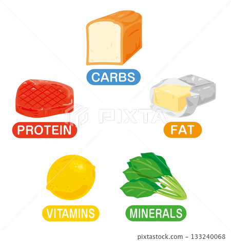 五大營養素食物插圖集（英文） 133240068
