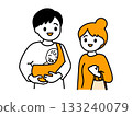 一對帶著嬰兒的夫婦 04 133240079
