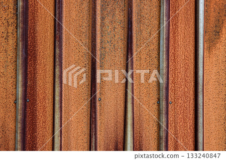 Grunge rusted metal texture. Corrosion of metal. Rust and corrosion in the weld. Corrosive Rust on old iron, rust and oxidized metal background. Old metal iron panel. 133240847