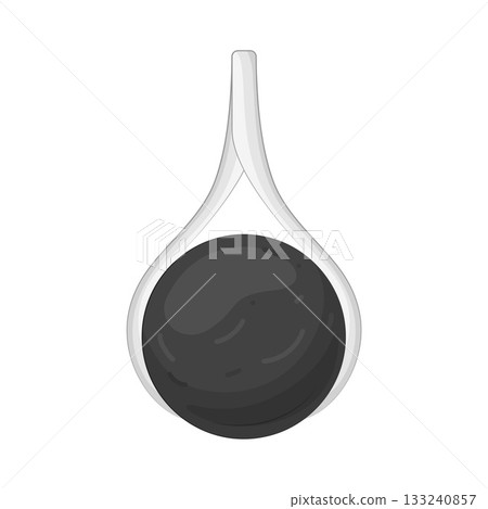 Illustration of black pearl  133240857