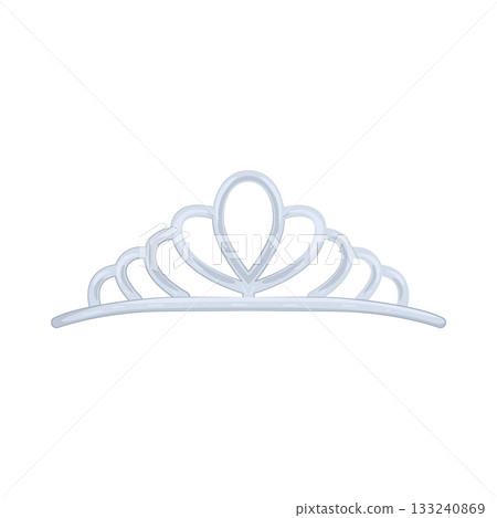 Illustration of silver crown Illustration of silver crown 133240869