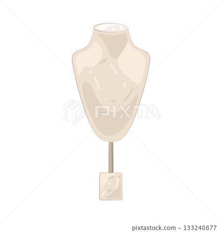 Illustration of necklace stand 133240877