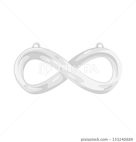 Illustration of infinity pendant  133240889