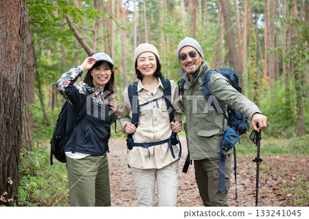 Family hiking in Yatsugatake, Yamanashi 133241045