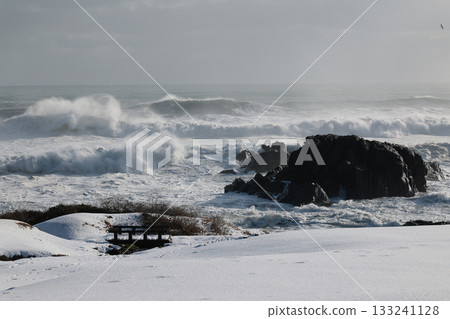 Sunny Tanesashi Coast in midwinter 133241128